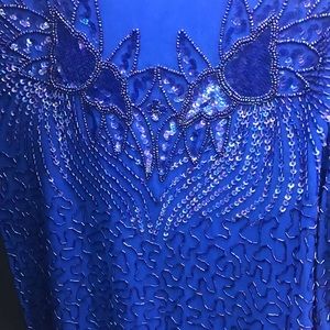 Royal blue 1x mother of the bride wedding dress